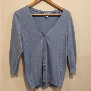 Blue cardigan